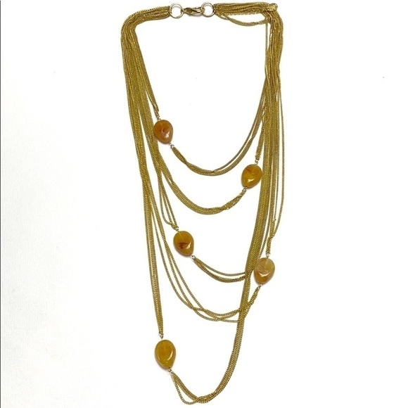 Amrita Singh Jewelry - Amrita Singh layered amber color stone necklace